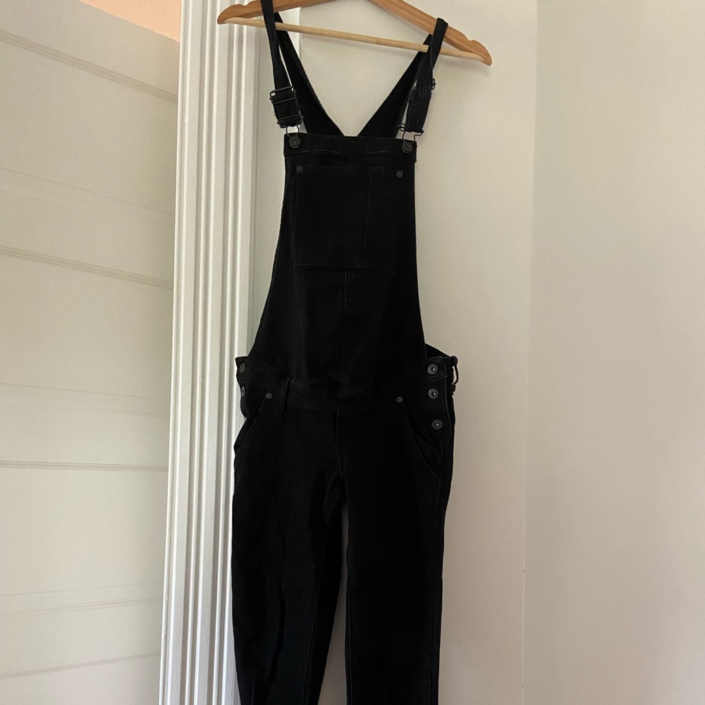 H&M Mama Black Maternity Overalls- Size 6